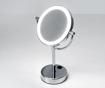 K-1005 Зеркало с LED-подсветкой двухстороннее, стандартное и с 3-х кратным увеличением WasserKRAFT